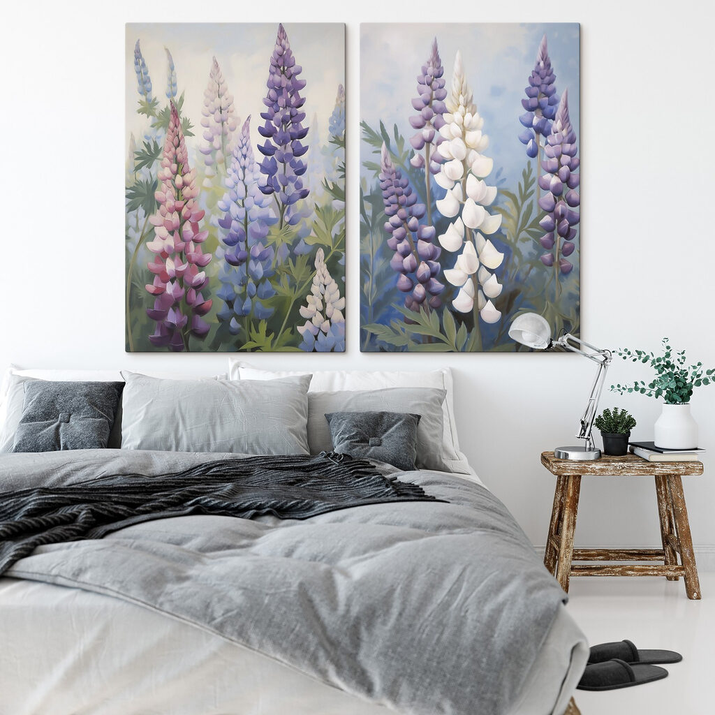Colorful blooms in soft sunlight