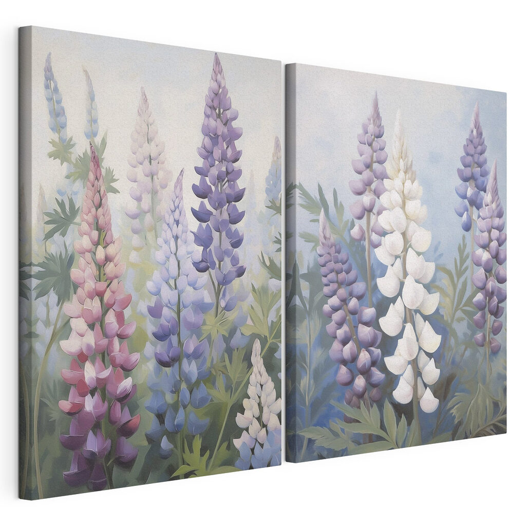 Colorful blooms in soft sunlight