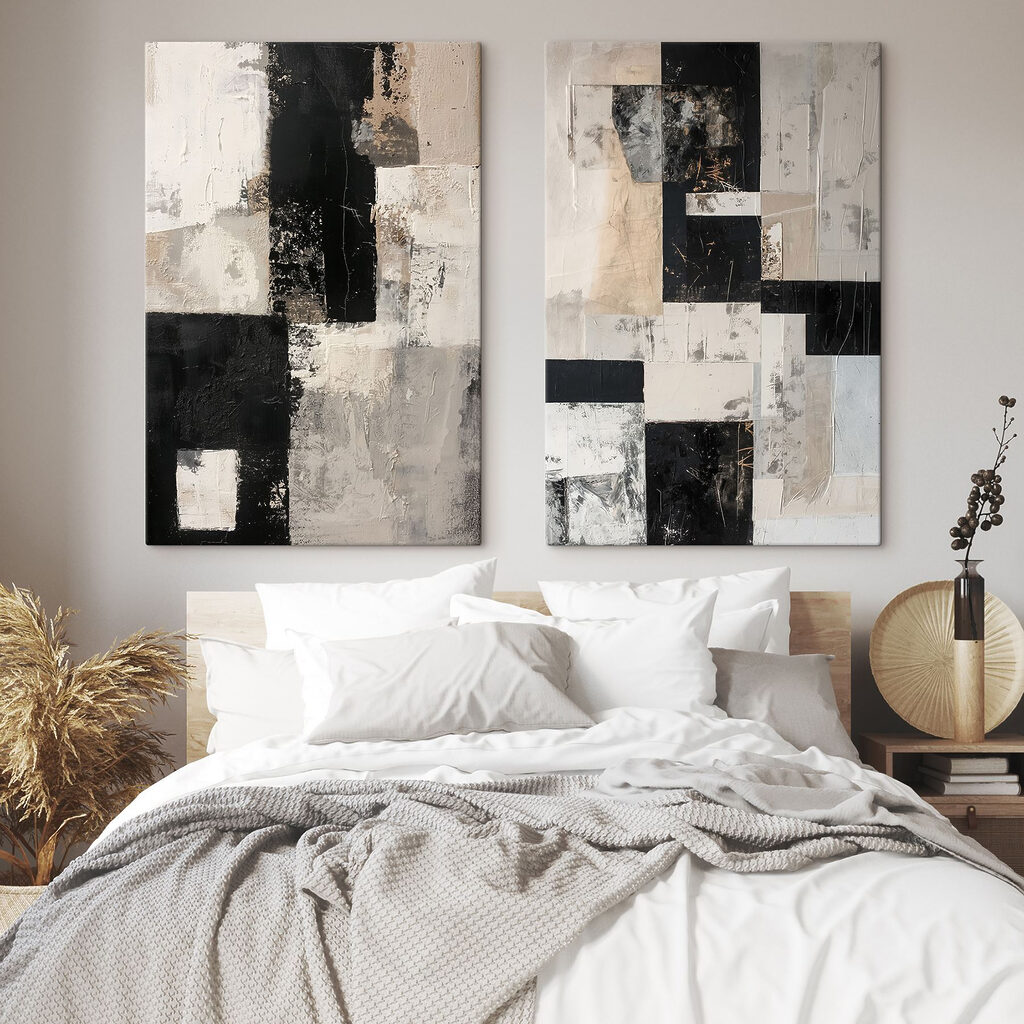 Collage of black and white art