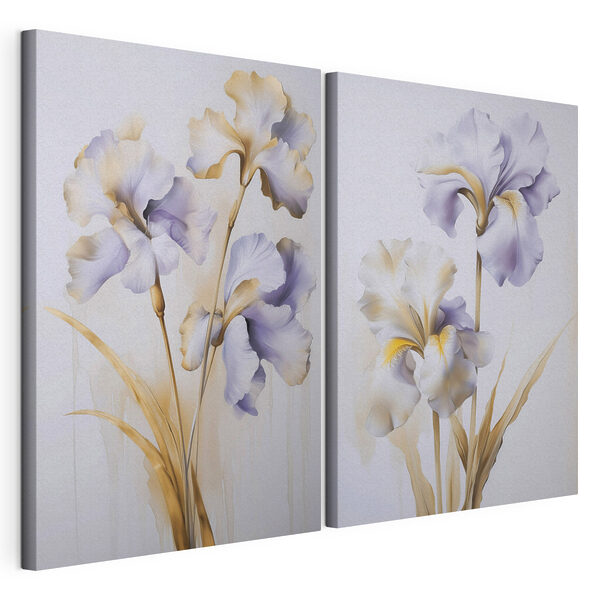 Painting of flowers on a wall