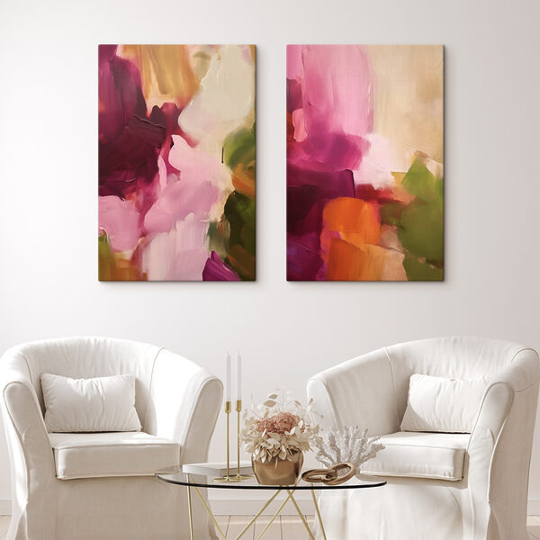 - Vibrant colors in abstract harmony