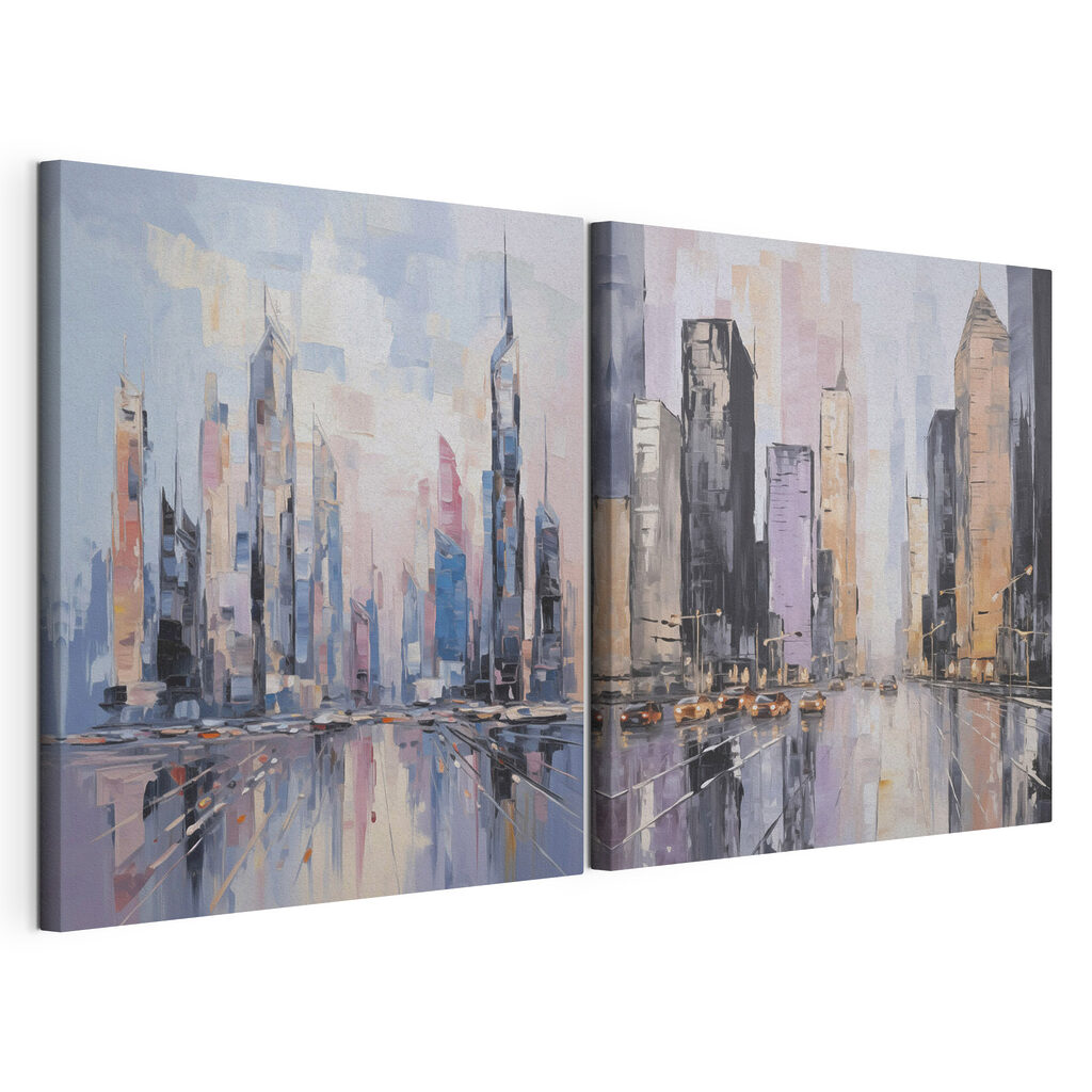 Painting of a city
