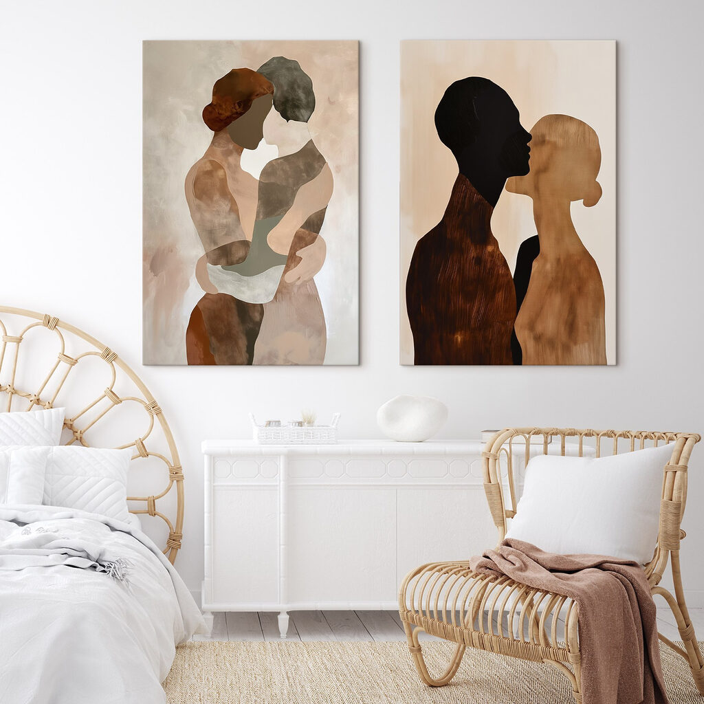 Two images of a couple of people