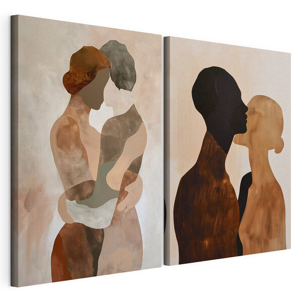 Two images of a couple of people