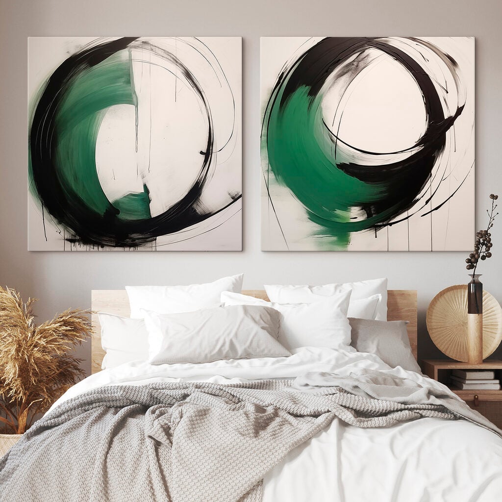 Two paintings of a circle