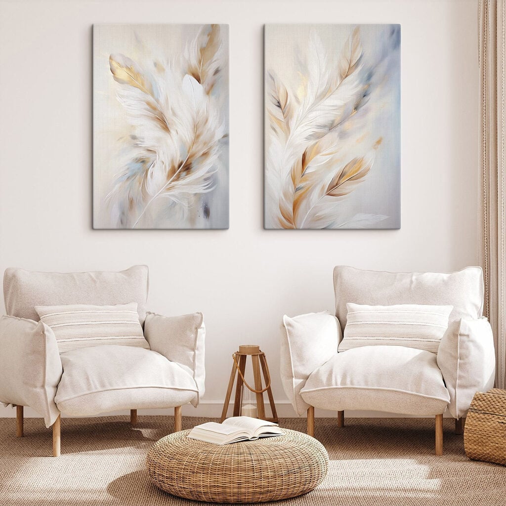 Soft elegance in feathered art