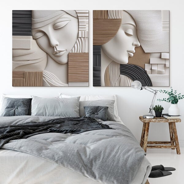 Soft forms create serene expressions