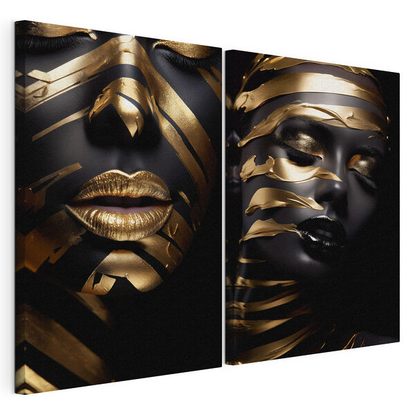 - Striking contrast of colors and textures