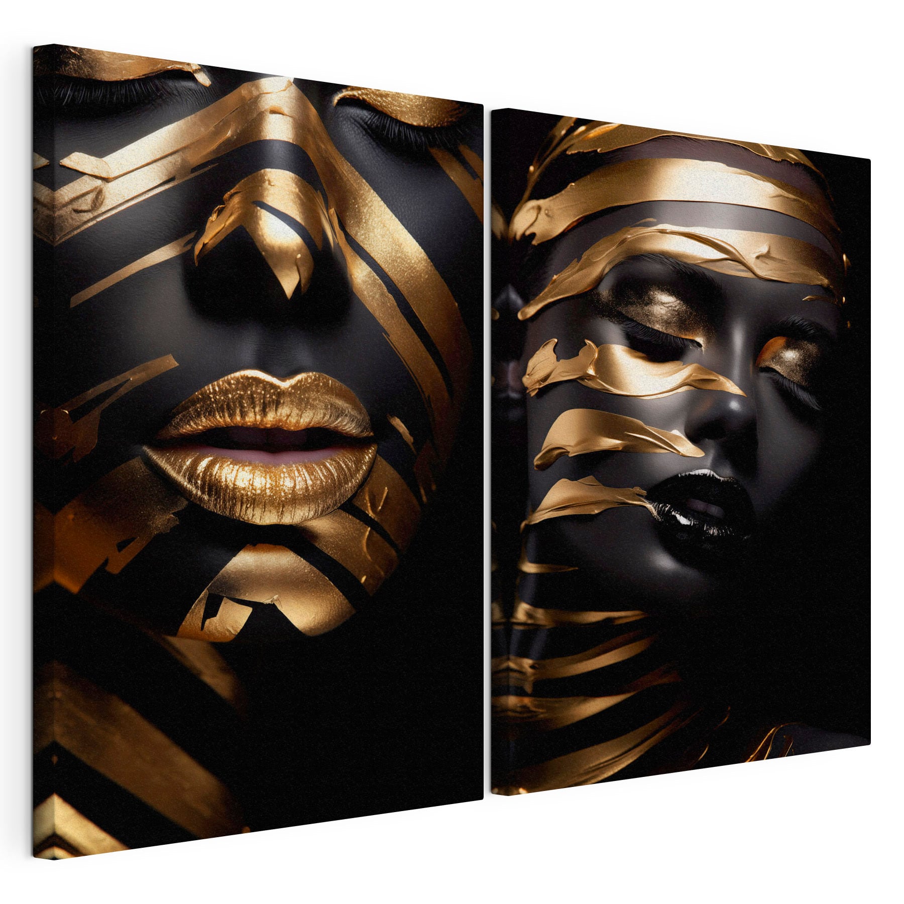 - Striking contrast of colors and textures
