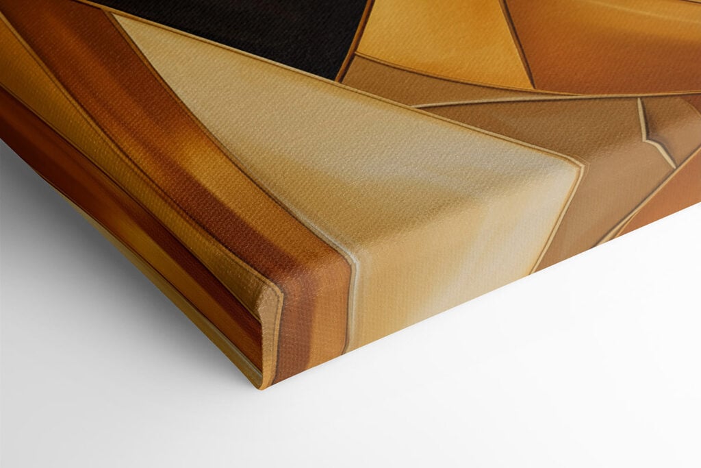 Dynamic shapes in warm tones