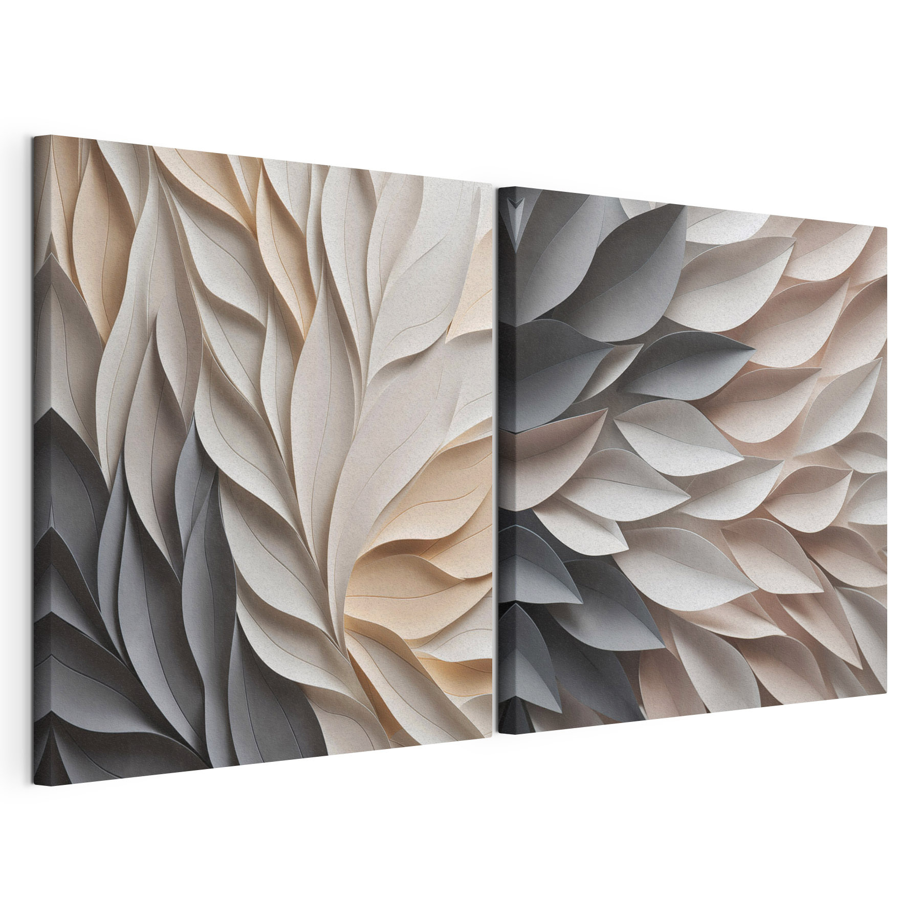 Flowing shapes in soft hues