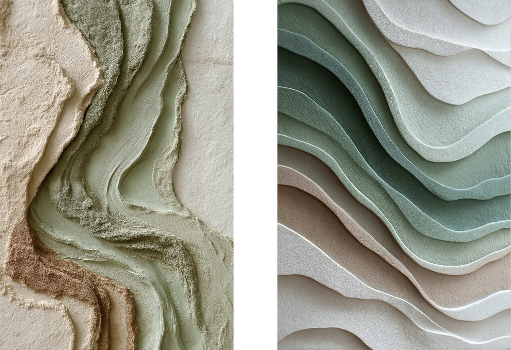 Natural curves in soft tones