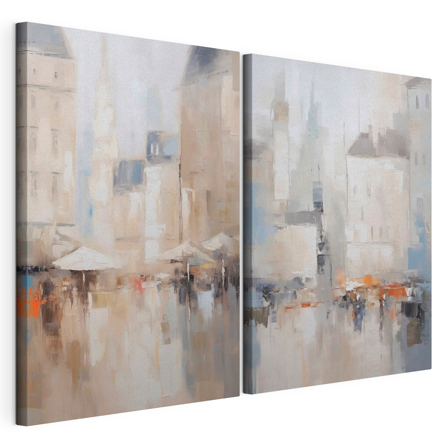 Painting of a city