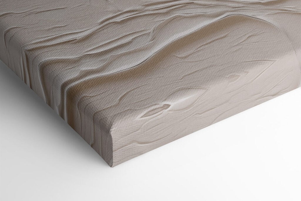 Fluid lines in warm, earthy tones
