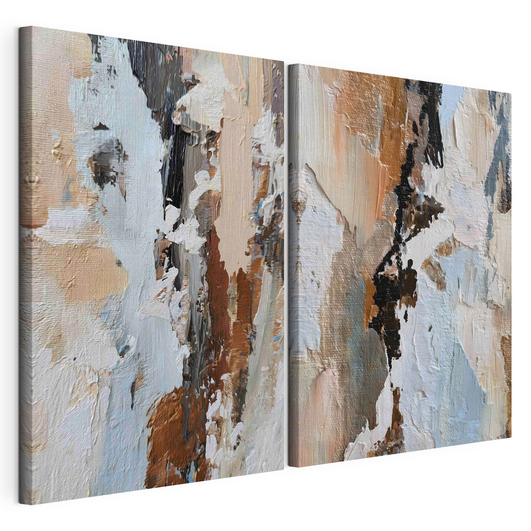 Abstract composition in soft hues