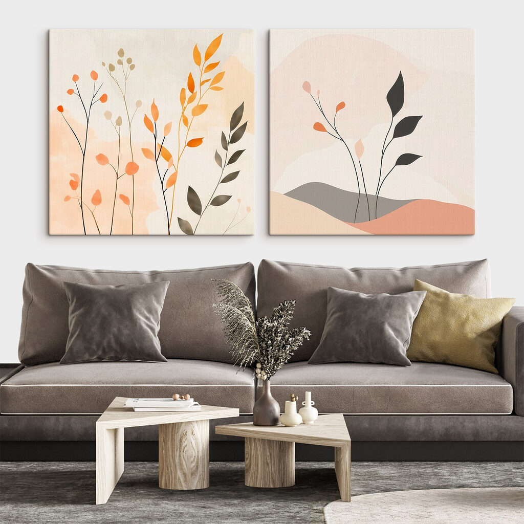 Two images of plants
