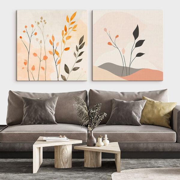 Two images of plants