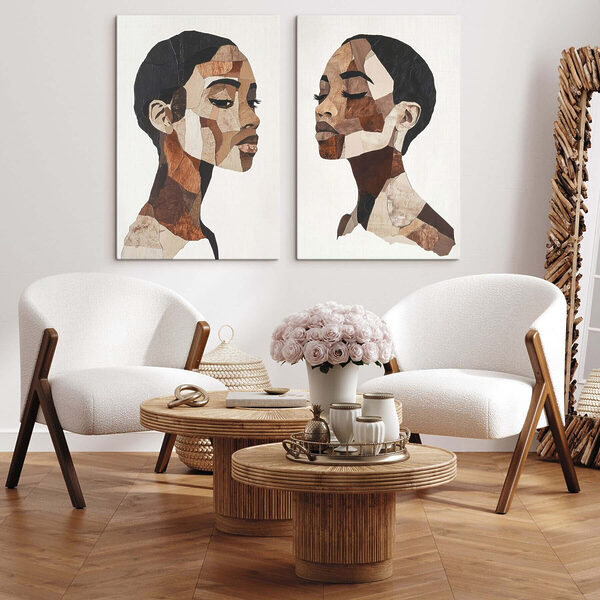 Collage of a woman's face