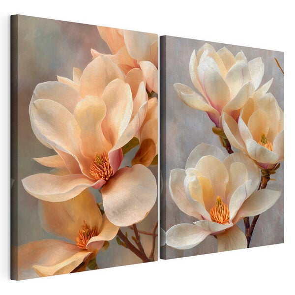 Delicate blooms in soft hues