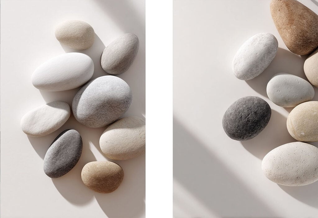 Group of round rocks