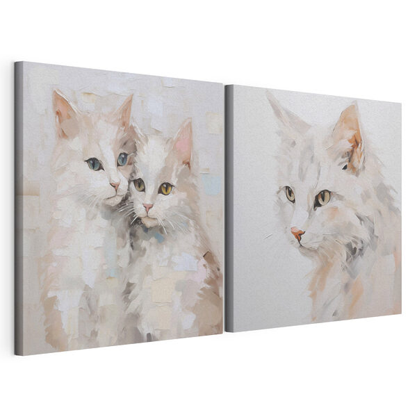 Two cats paintings