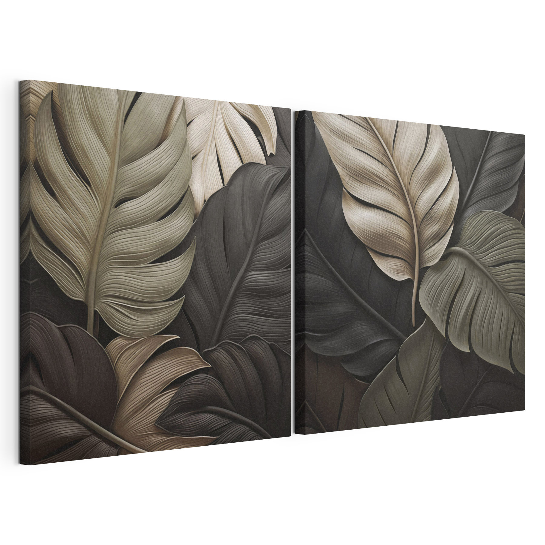 Nature-inspired artistic leaf arrangement