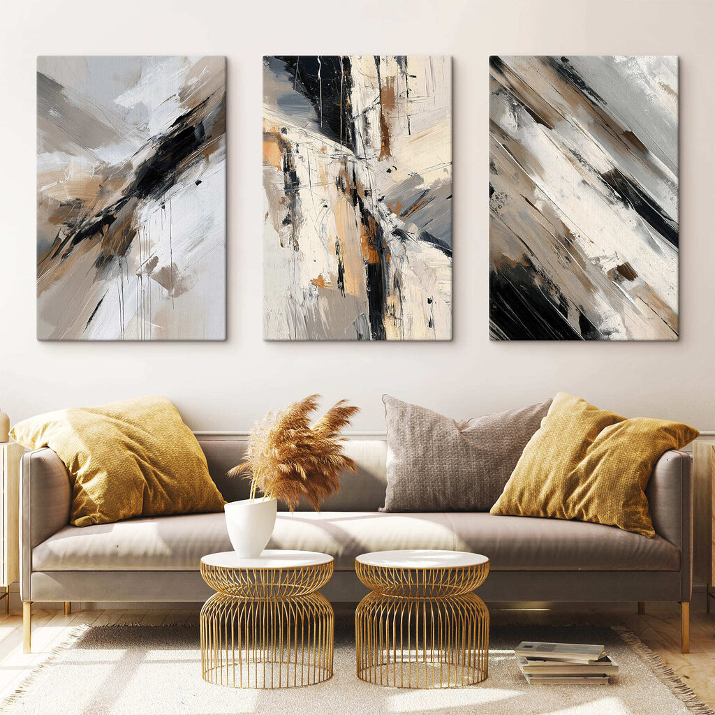 Abstract expressions in earthy tones