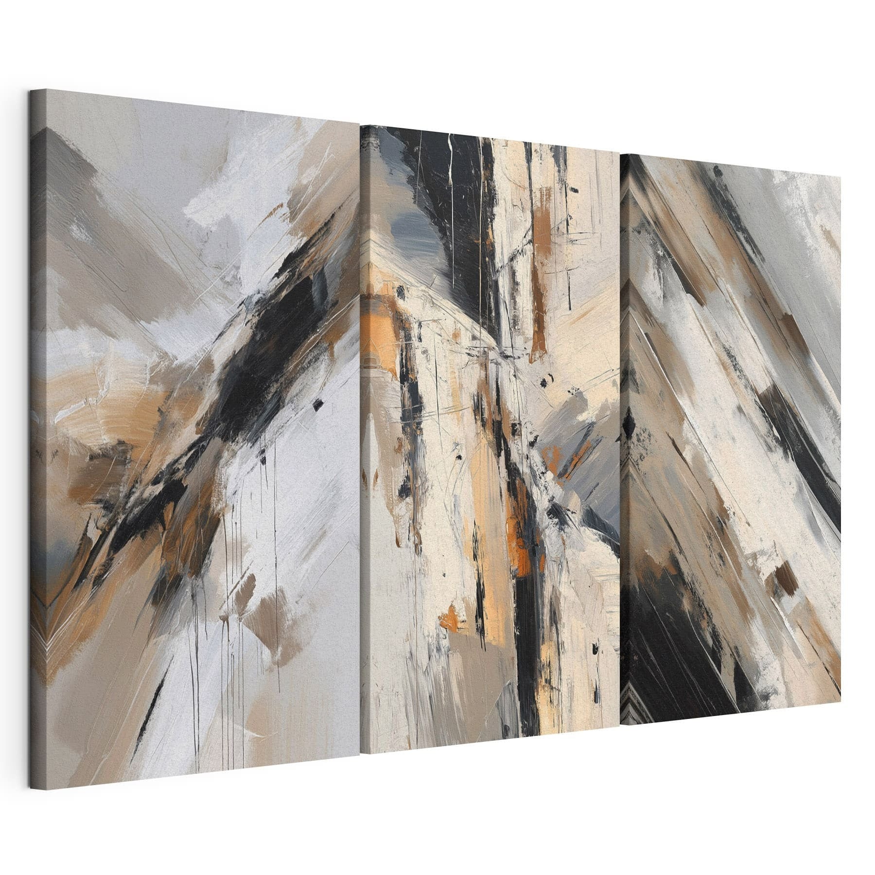 Abstract expressions in earthy tones