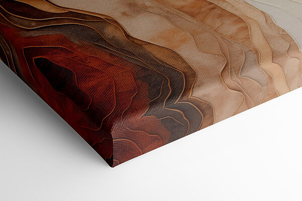 Flowing forms in earthy tones