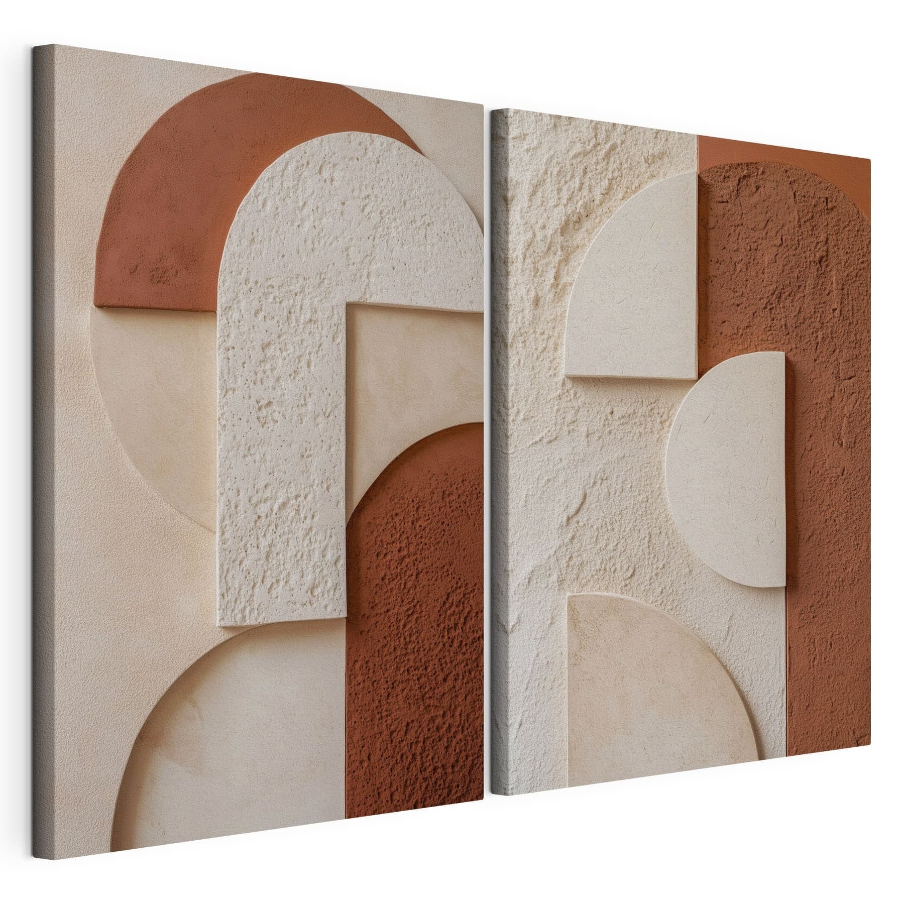 Elegant shapes in warm tones