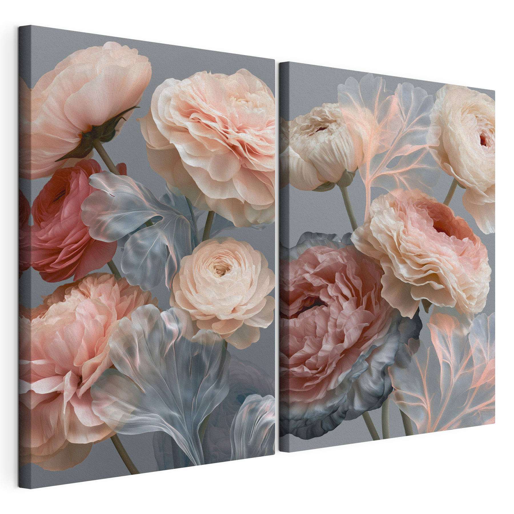 Delicate petals in soft colors