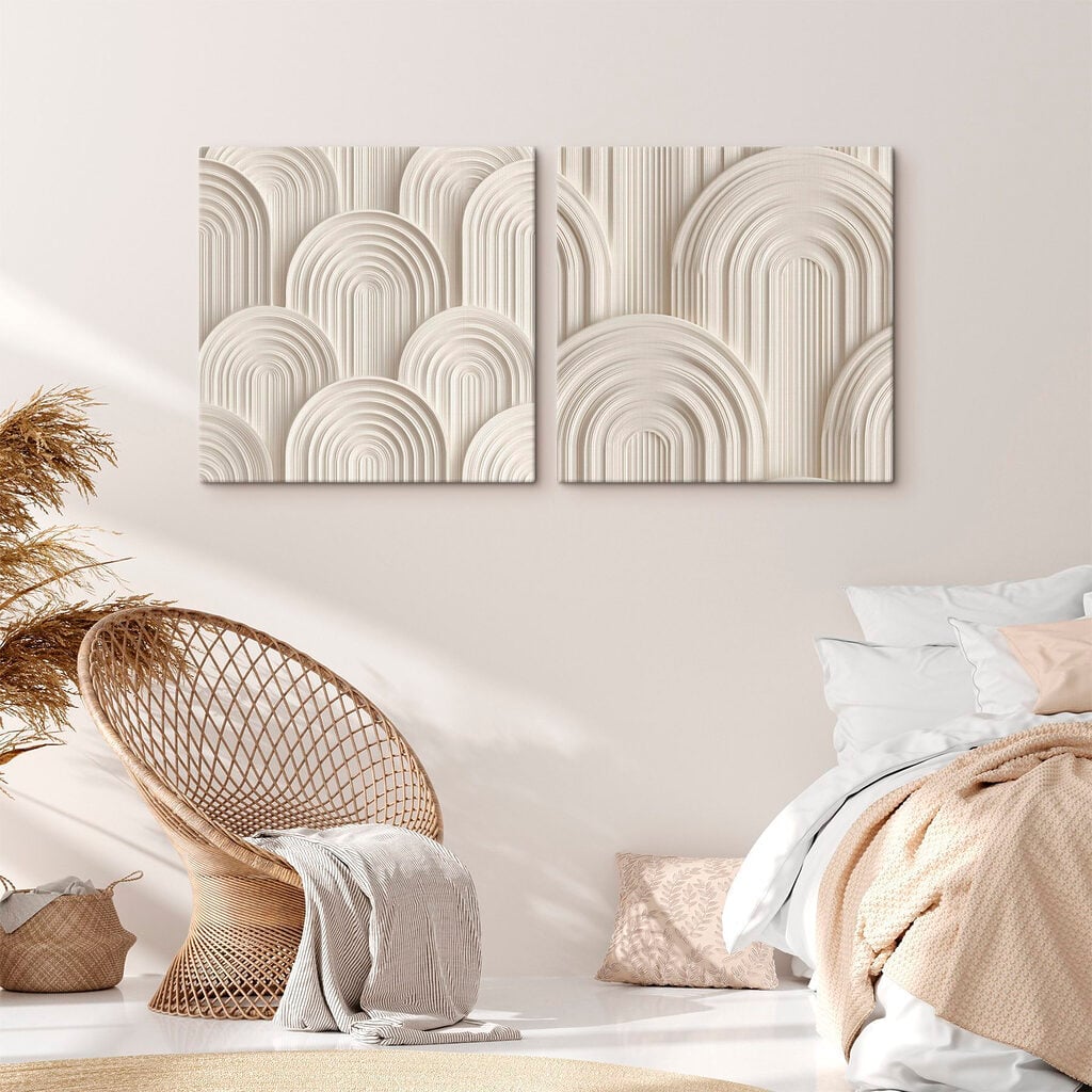 Soft curves in neutral tones