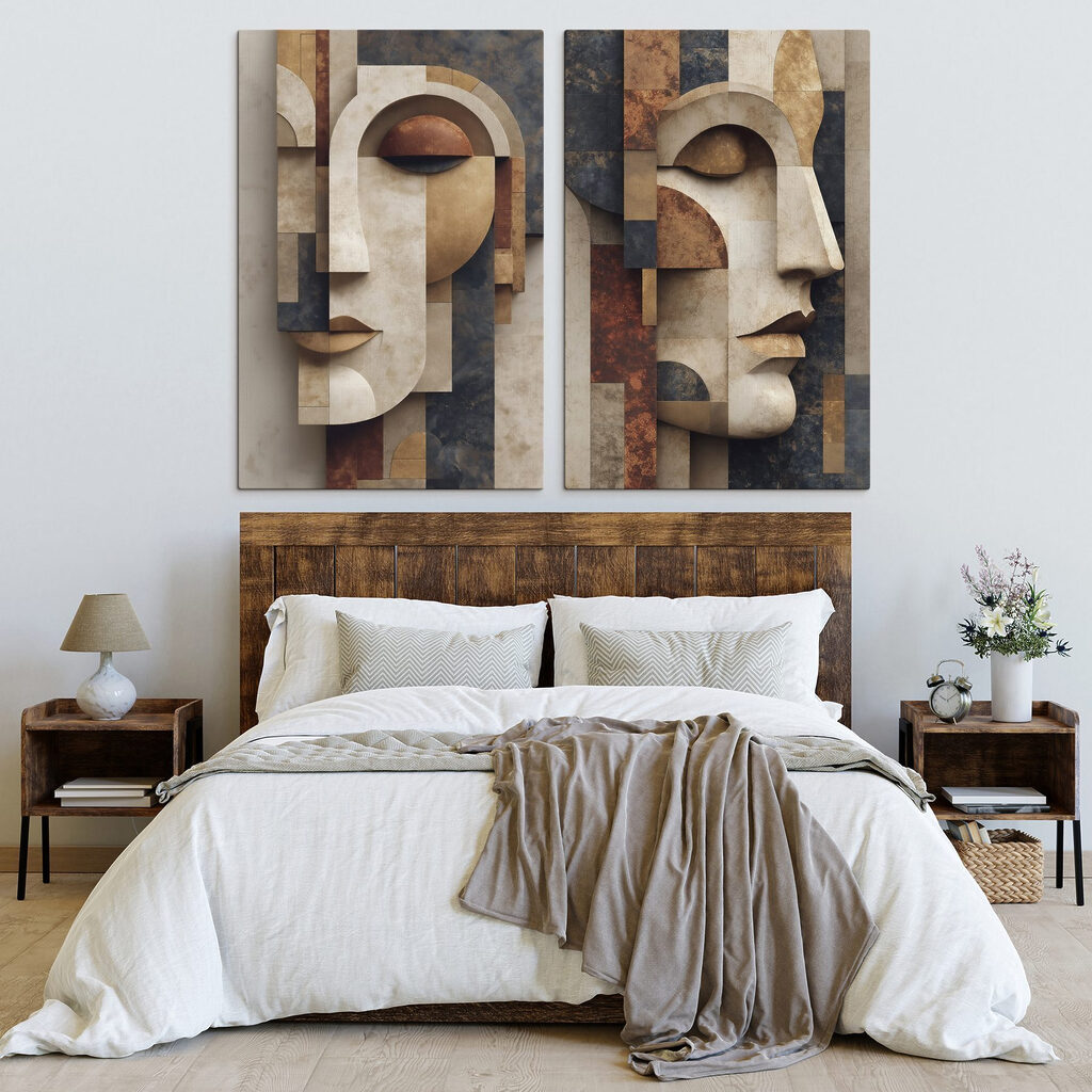 Collage of a face