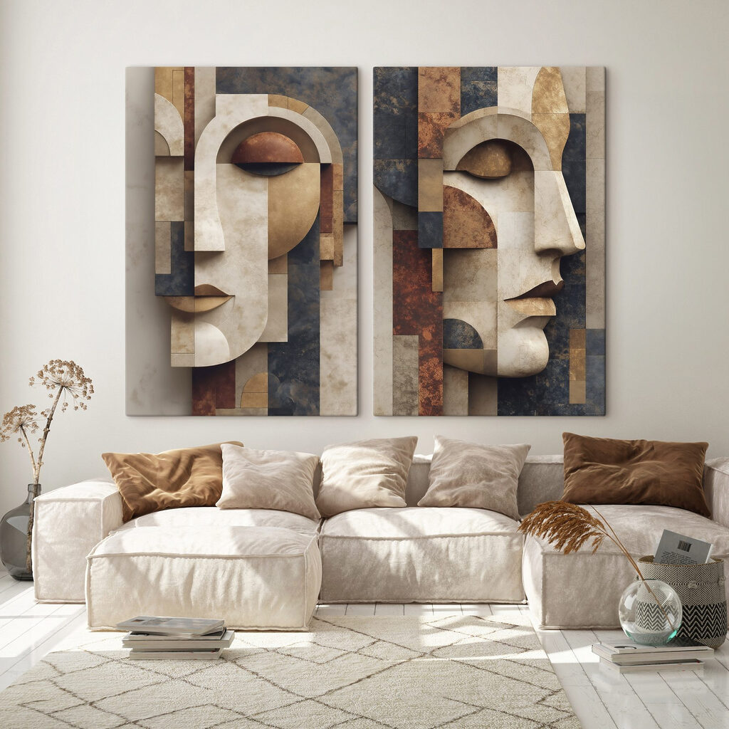 Collage of a face