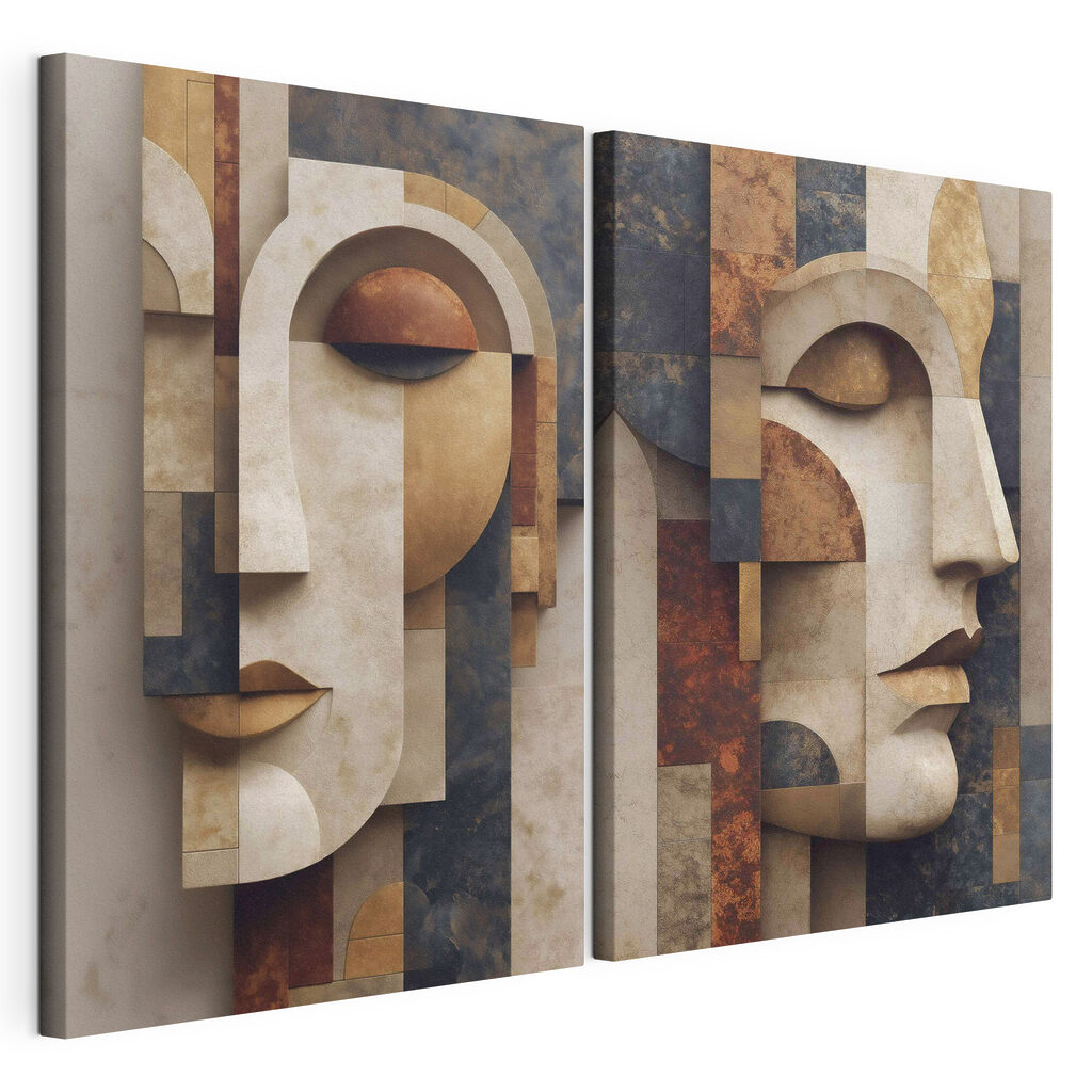 Collage of a face