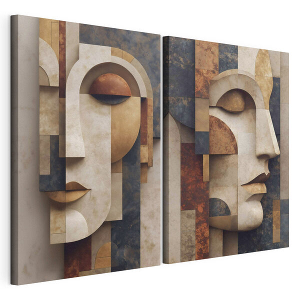Collage of a face