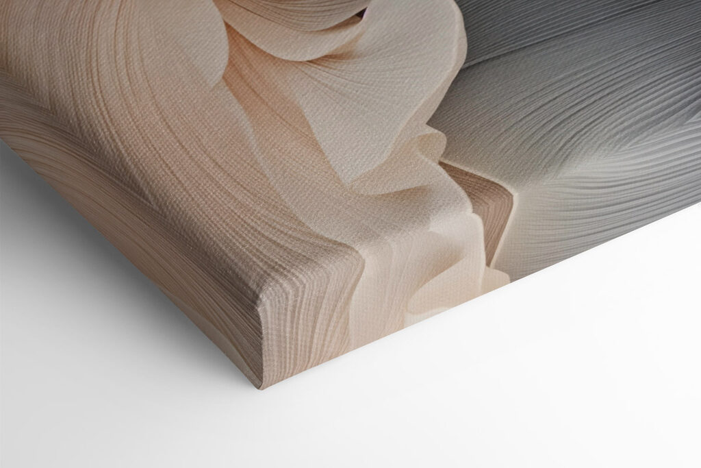 - Flowing lines in soft hues