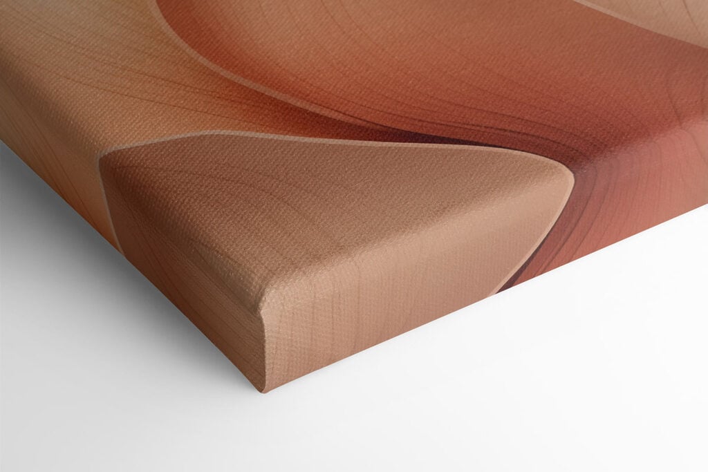 Flowing shapes in soft color palette