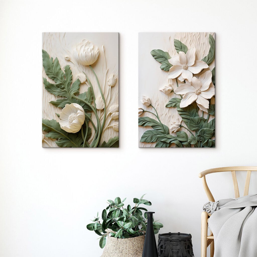 Elegant floral designs in soft hues