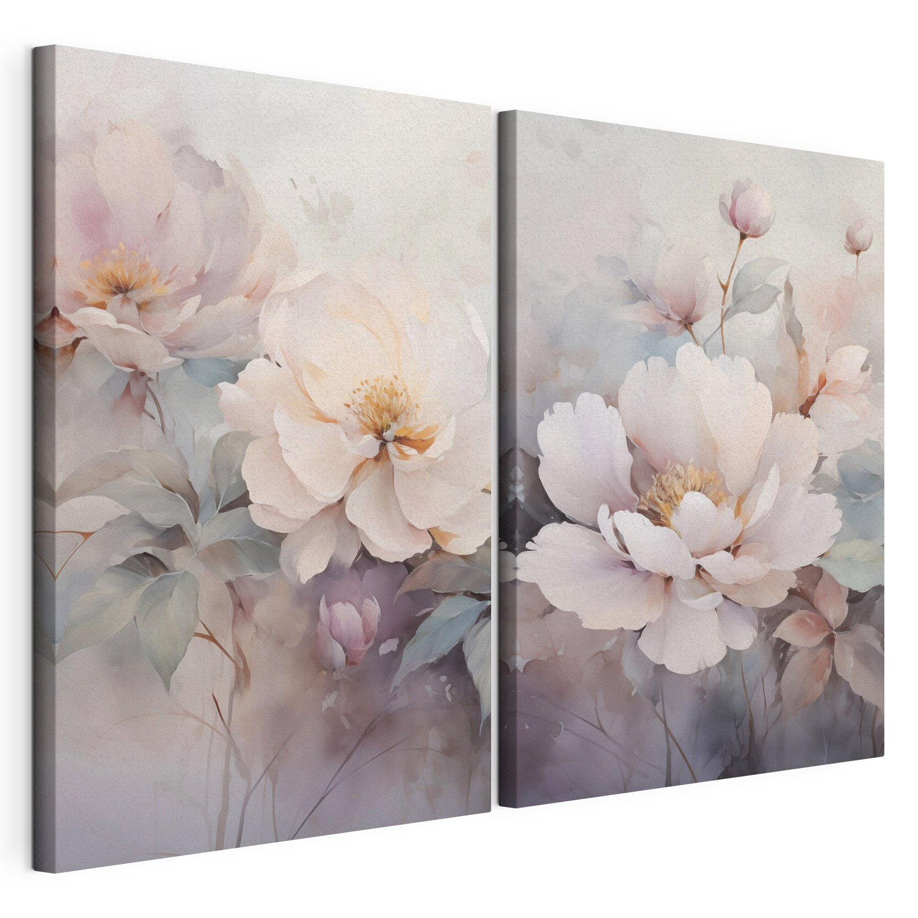 Delicate blooms in soft pastels