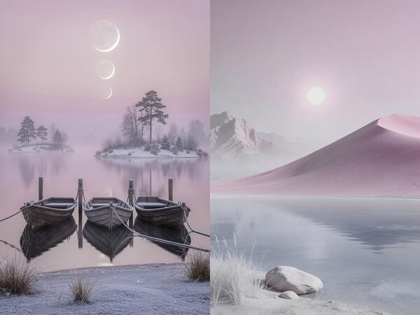 Two boats on a lake