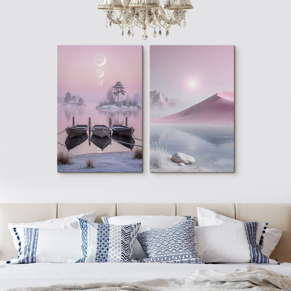 Two boats on a lake