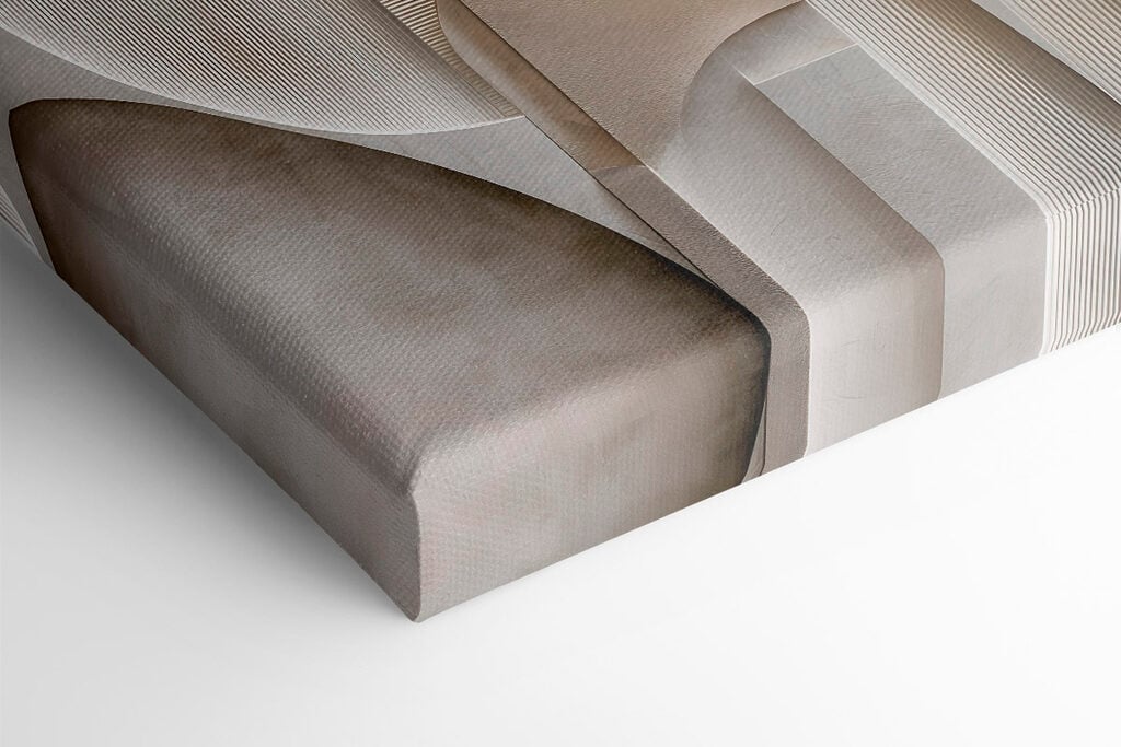 Abstract curves in soft neutral tones