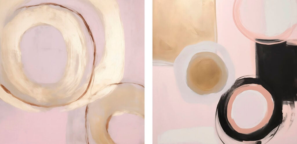 Painting of circles and circles