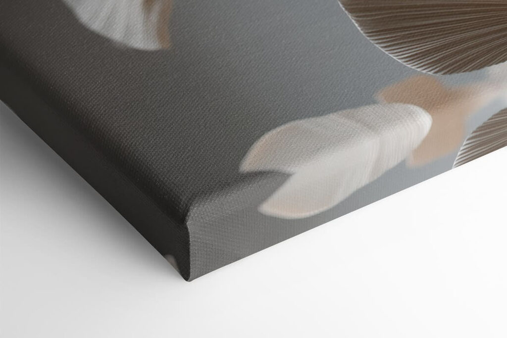 Elegant paper leaves in soft hues