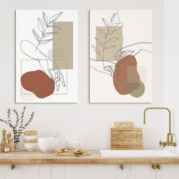 Drawing of a hand holding a leaf