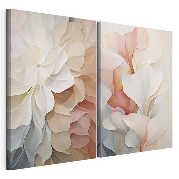 Delicate petals in soft hues