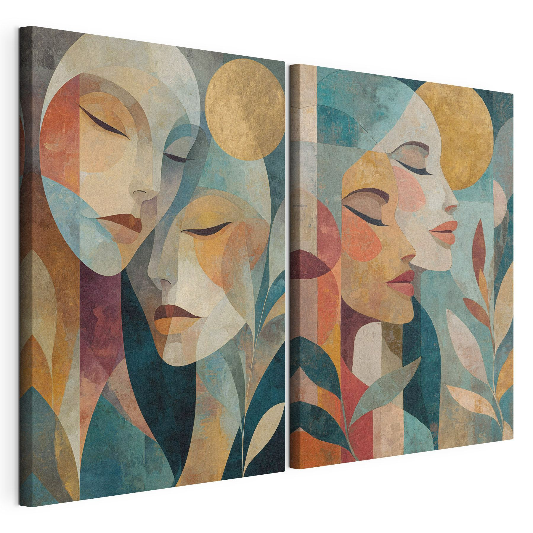 Collage of a woman's face