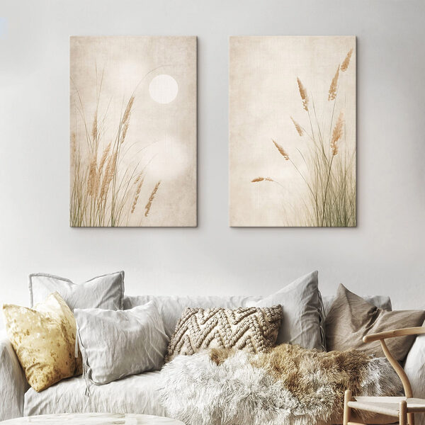 Gentle grasses under a serene sky