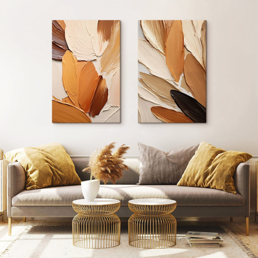 Nature-inspired hues in soft strokes